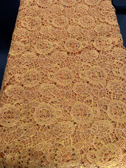 Guipure à sequins