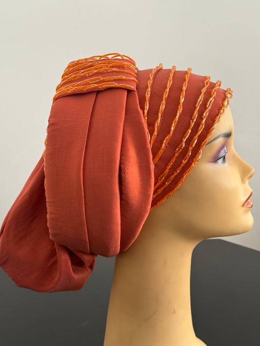 Turban perlé